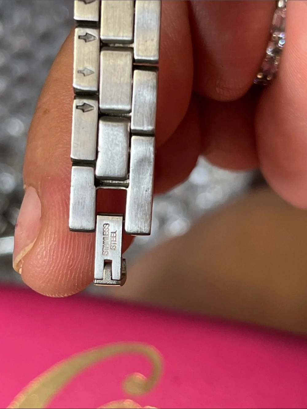 Michael Kors Silver-Tone Bracelet Watch with Neon Green Patterned Dial - Picture 5 of 11